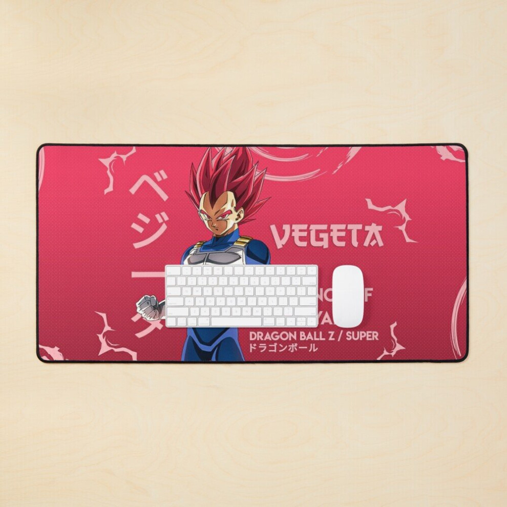 Desk Mat Vegeta - The Prince Of All Saiyans Large Gaming Mouse Pad 35X16 Inch 7802738405118