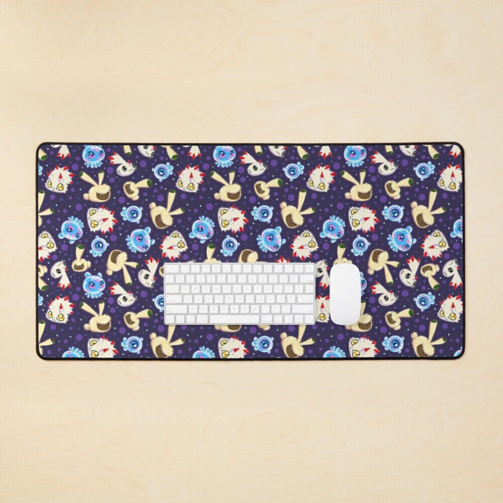 Desk Mat Baby Digimon Large Gaming Mouse Pad 35X16 Inch 7802738382549