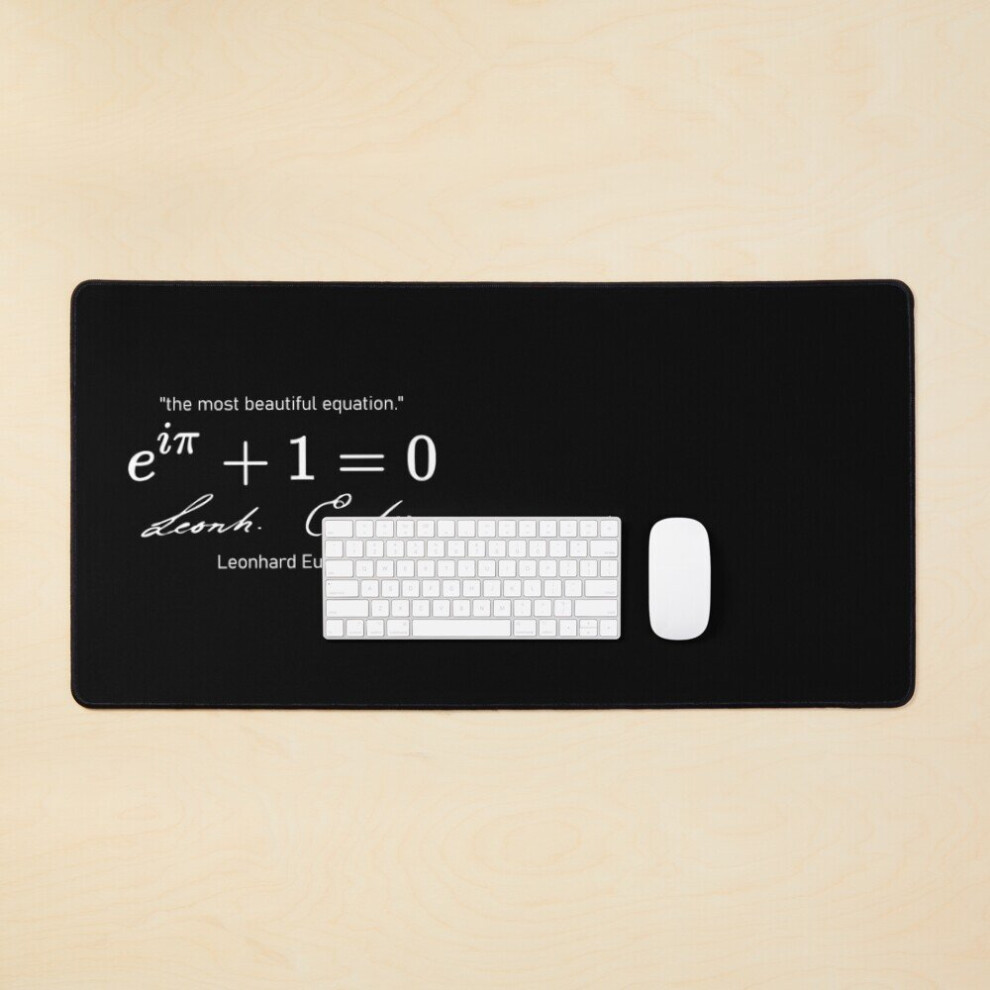 Desk Mat Euler's Identity - "The Most Beautiful Equation." Algebraic Large Gaming Mouse Pad 35X16 Inch 7802738339994