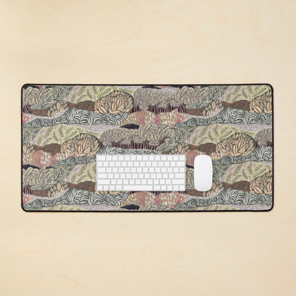 Desk Mat Folksy Field Large Gaming Mouse Pad 35X16 Inch 7802738407594