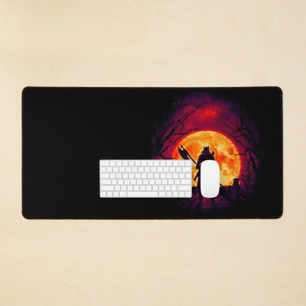 Desk Mat A Blood Moon's Night (Bloodborne) Large Gaming Mouse Pad 35X16 Inch 7802738323993