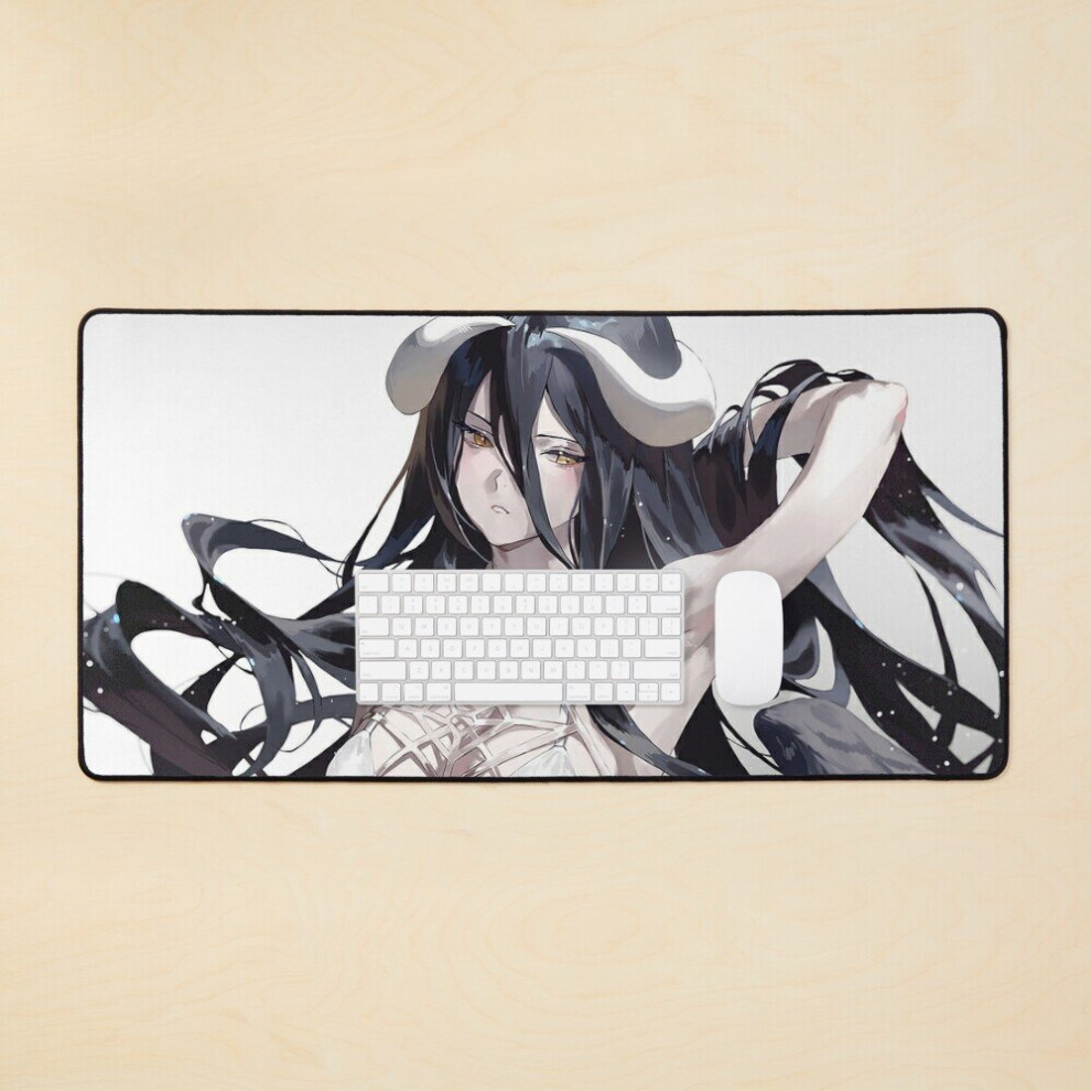 Desk Mat Albedo Sexy Anime Girl Large Gaming Mouse Pad 35X16 Inch 7802738345490