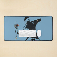 Desk Mat bristol banksy Large Gaming Mouse Pad 35x16 inch