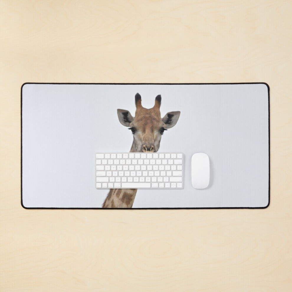 Desk Mat Giraffe Photograph - Kruger National Park, South Africa Large Gaming Mouse Pad 35X16 Inch 7802738395662