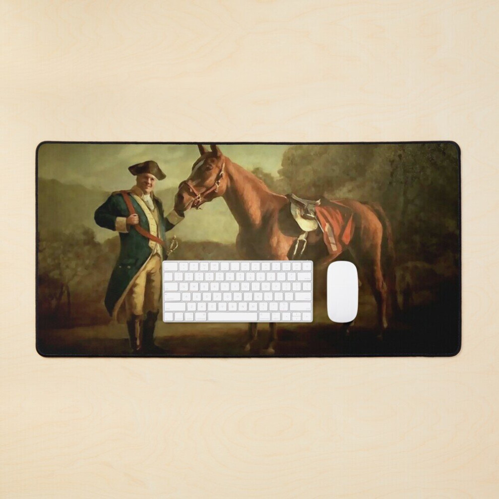 Desk Mat Tony With Pie O My - Print Of The Painting From The Sopranos Large Gaming Mouse Pad 35X16 Inch 7802738373929