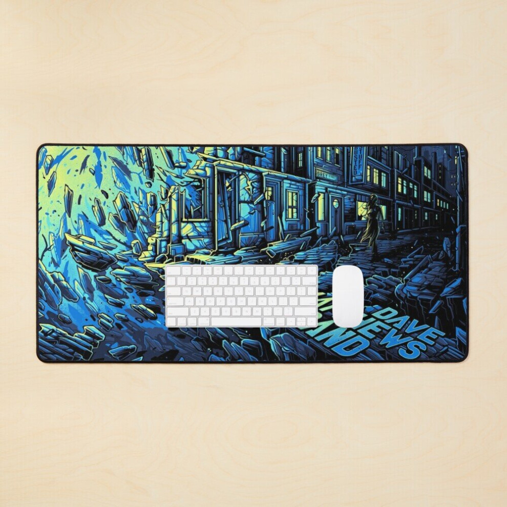 Desk Mat Dave Matthews Band 2022 Street Song Poster Dan Mumford Large Gaming Mouse Pad 35X16 Inch Grey 7802738324013