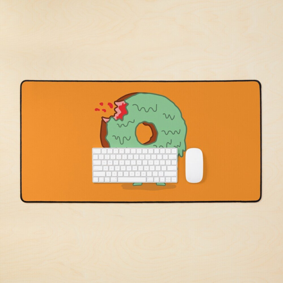 Desk Mat The Zombie Donut Large Gaming Mouse Pad 35X16 Inch 7802738347906