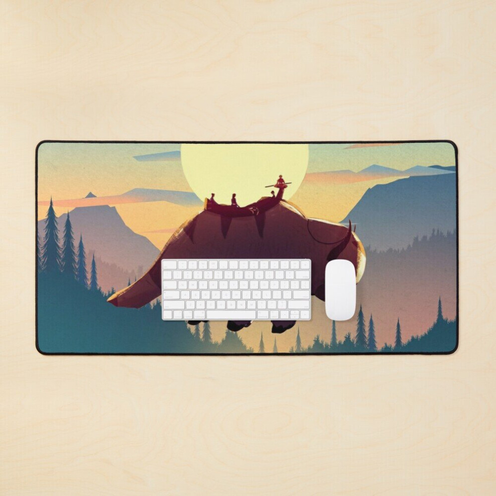 Desk Mat The End Of Flying Appa Large Gaming Mouse Pad 35X16 Inch 7802738311556