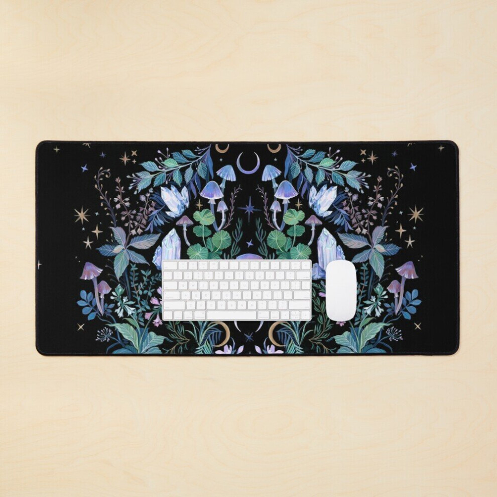 Desk Mat Crystals Gardens Large Gaming Mouse Pad 35X16 Inch 7802738404180