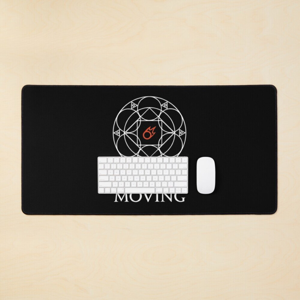 Desk Mat Mage - I'm Not Moving Ley Lines Funny Memes Large Gaming Mouse Pad 35X16 Inch Black 7802738380491