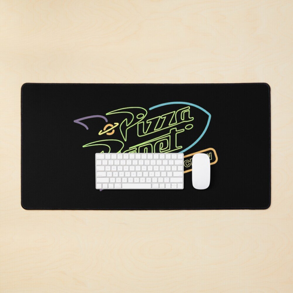 Desk Mat Pizza Planet Delivery Crew - Full Color Large Gaming Mouse Pad 35X16 Inch 7802738341119