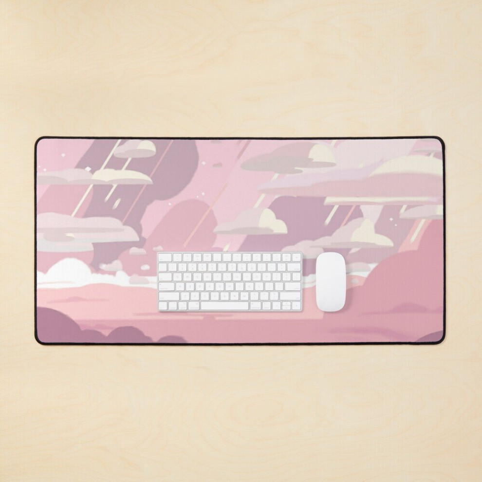 Desk Mat Rose Quartz' Temple Room Large Gaming Mouse Pad 35X16 Inch 7802738341133