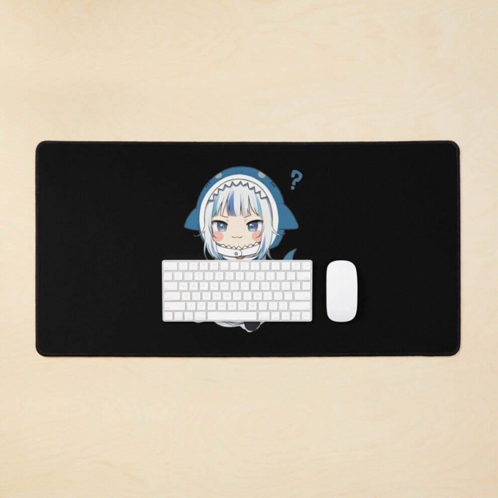 Desk Mat Gura Hololive Large Gaming Mouse Pad 35X16 Inch 7802738367591
