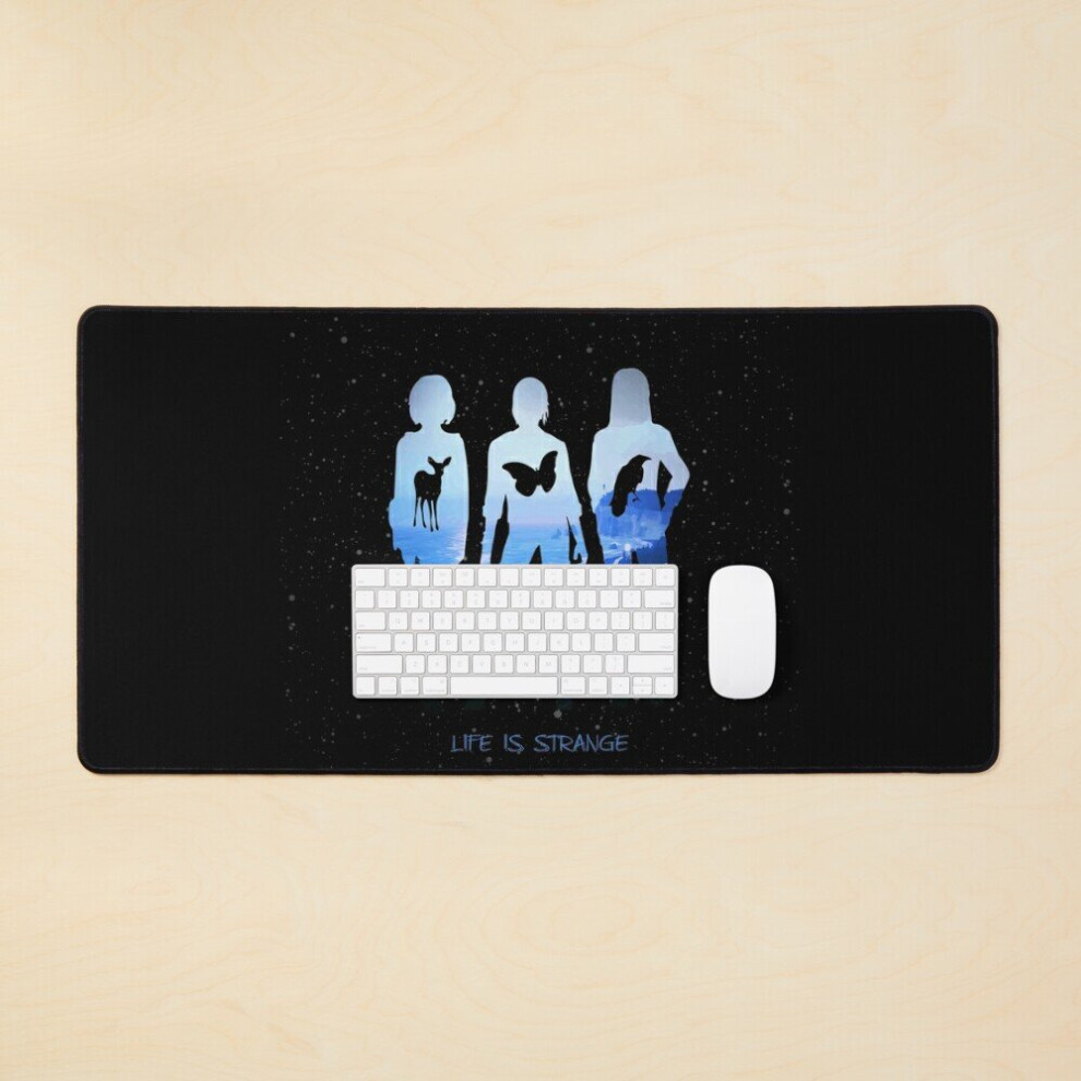 Desk Mat Life Is Strange Max Caulfield Chloe Price Rachel Deer Butterfly Raven Arcadia Bay Before The Storm Large Gaming Mouse Pad 35X16 Inch Amber 7802738324044
