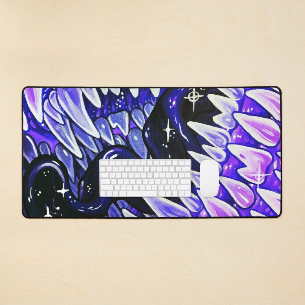 Desk Mat Infinite Large Gaming Mouse Pad 35X16 Inch Purple 7802738331592