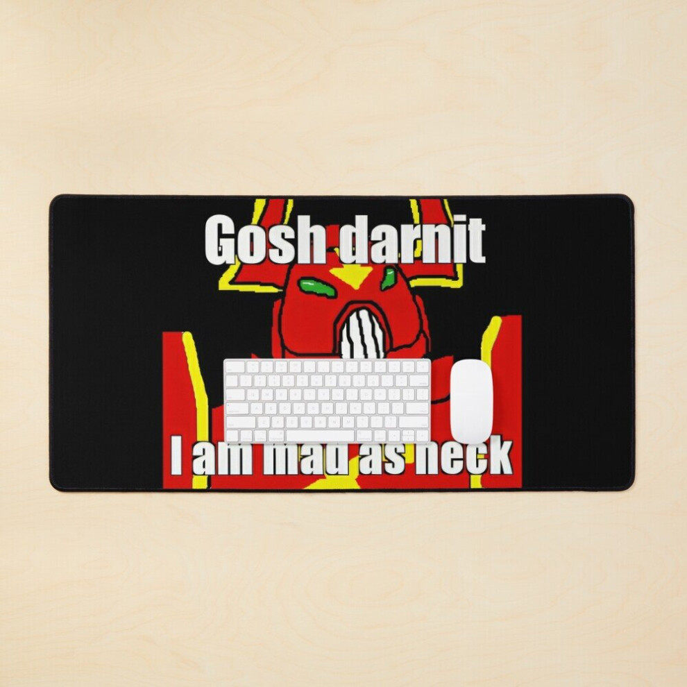 Desk Mat Chaos Marine I'm Mad As Heck Meme Large Gaming Mouse Pad 35X16 Inch 7802738337013
