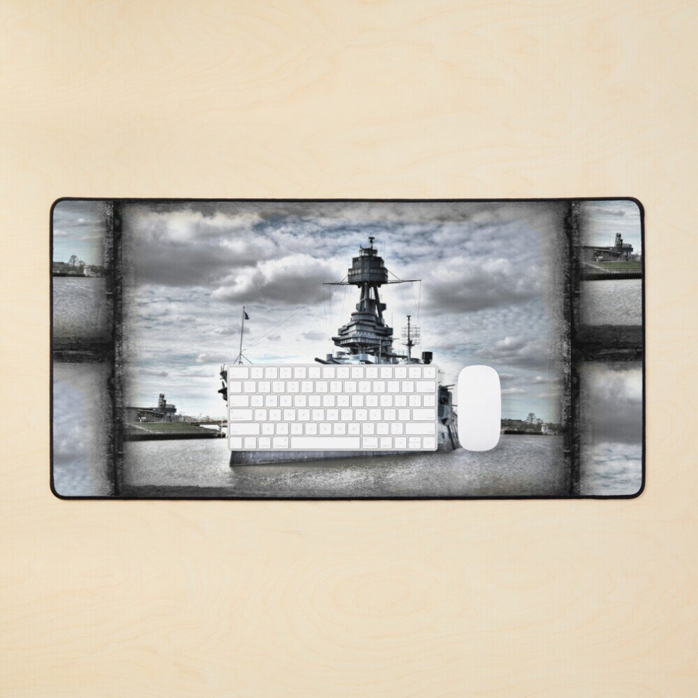 Desk Mat Battleship Texas Large Gaming Mouse Pad 35X16 Inch 7802738353020