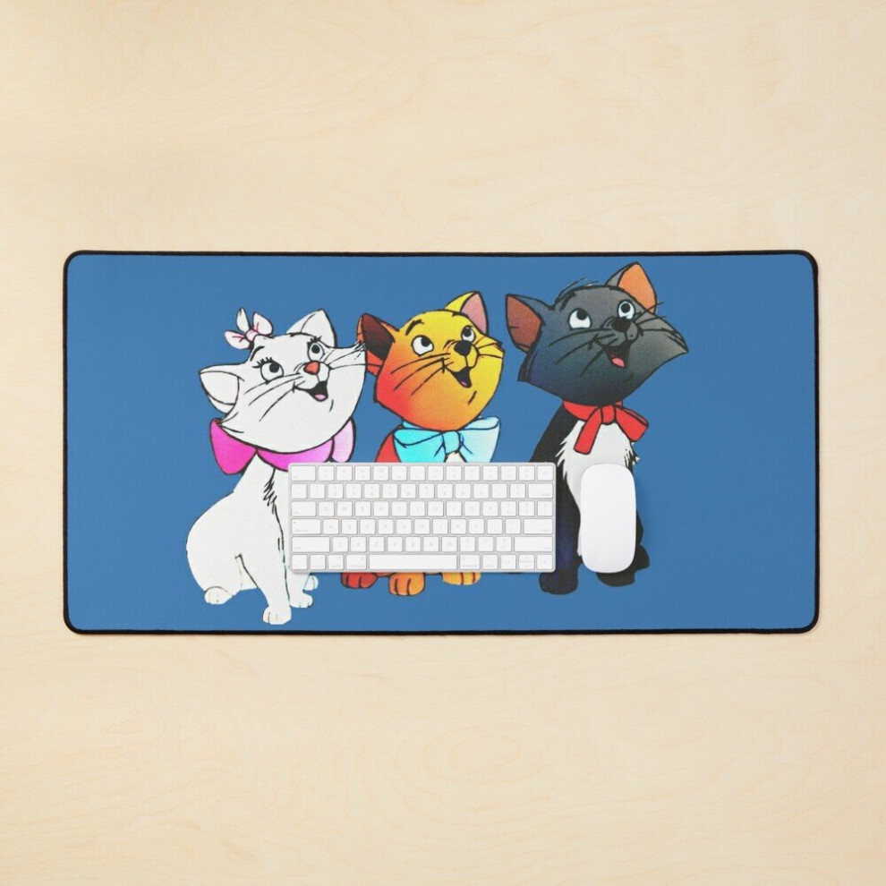Desk Mat Aristocats Kittens Large Gaming Mouse Pad 35X16 Inch 7802738335941