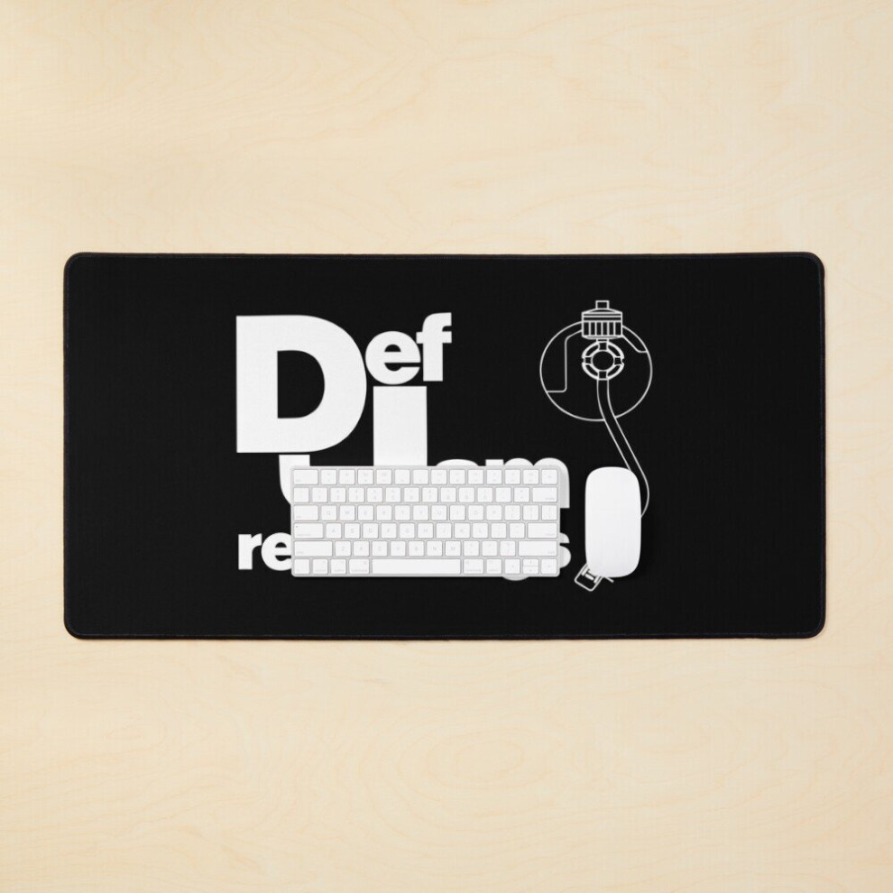 Desk Mat Dj Records Hip Hop Print Large Gaming Mouse Pad 35X16 Inch 7802738358742