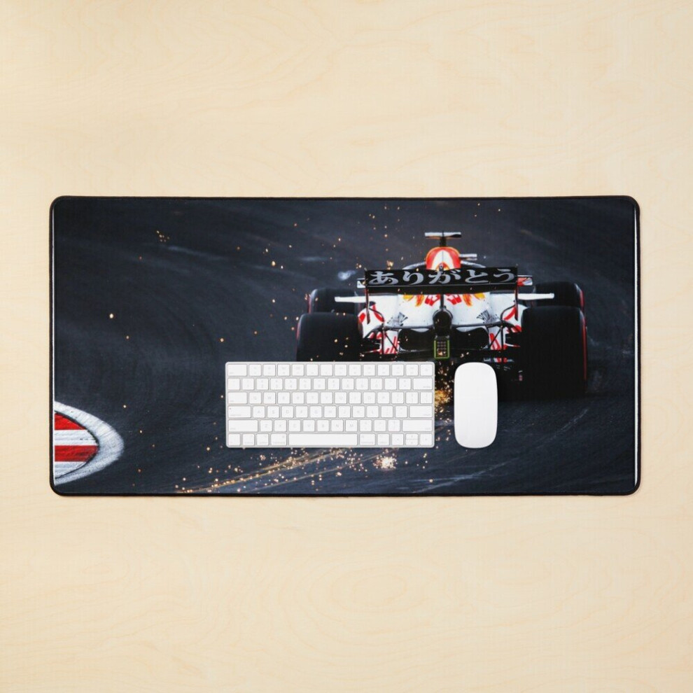 Desk Mat Max Verstappen 33 Honda F1 2021 Large Gaming Mouse Pad 35X16 Inch 7802738359411
