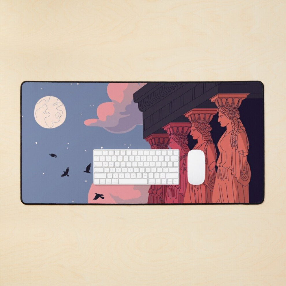 Desk Mat Caryatids At Dusk Large Gaming Mouse Pad 35X16 Inch 7802738311433