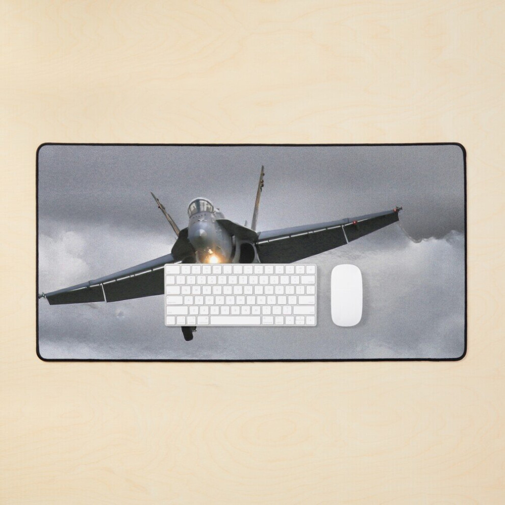 Desk Mat F-18 Short Landing Large Gaming Mouse Pad 35X16 Inch 7802738386158