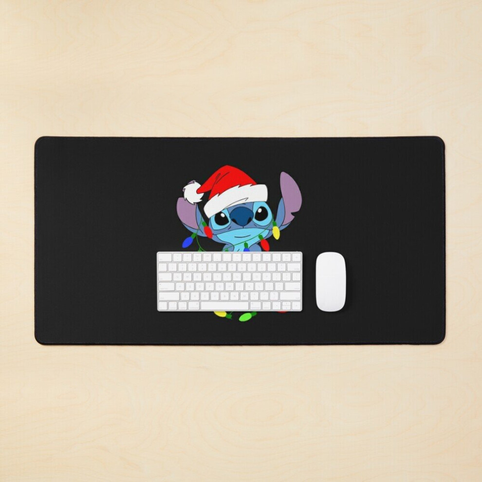 Desk Mat Stitch Christmas Large Gaming Mouse Pad 35X16 Inch 7802738396348