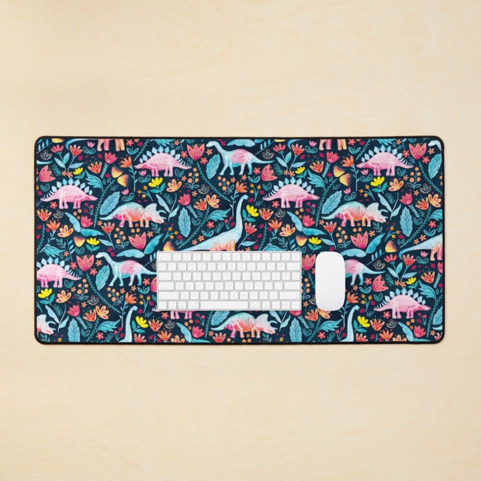 Desk Mat Dinosaur Delight Large Gaming Mouse Pad 35X16 Inch 7802738347739