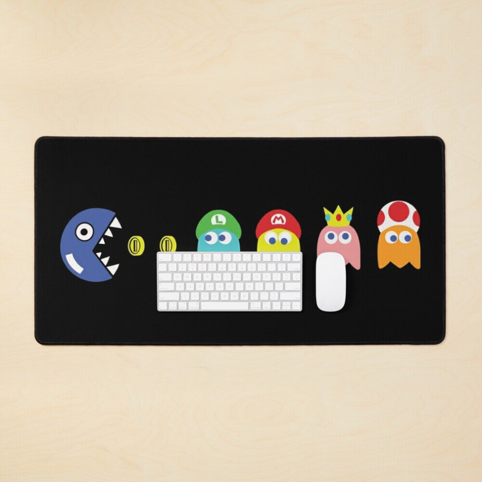Desk Mat Chomp-Man Large Gaming Mouse Pad 35X16 Inch 7802738324143