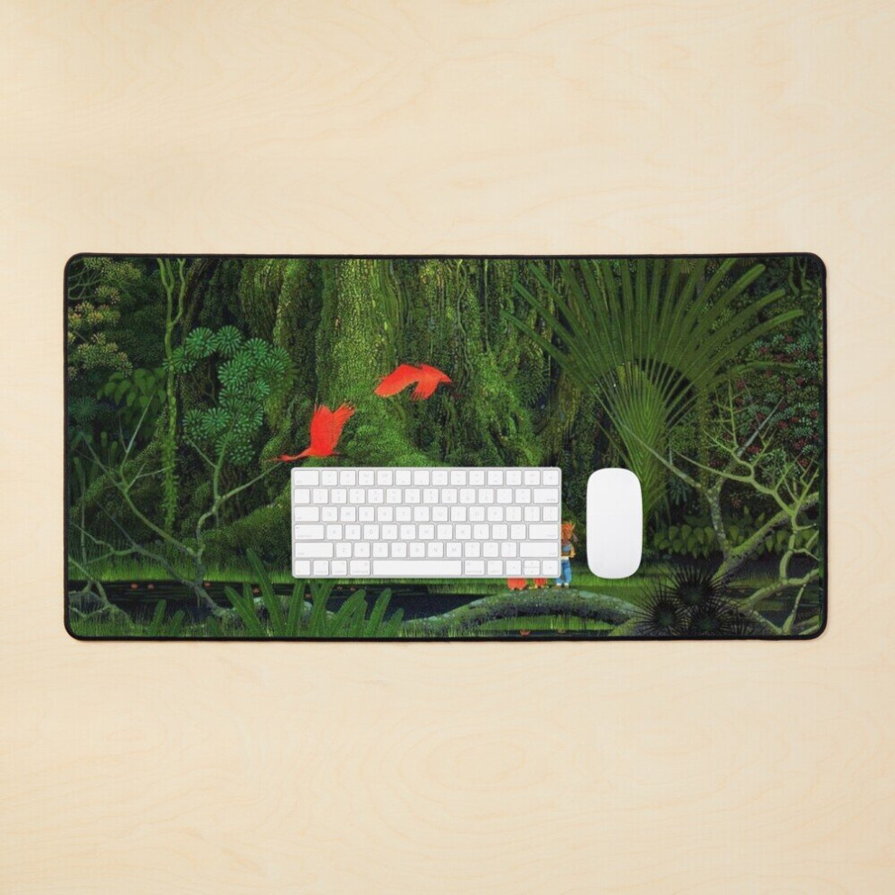 Desk Mat Time Flows Like A River Large Gaming Mouse Pad 35X16 Inch 7802738349887