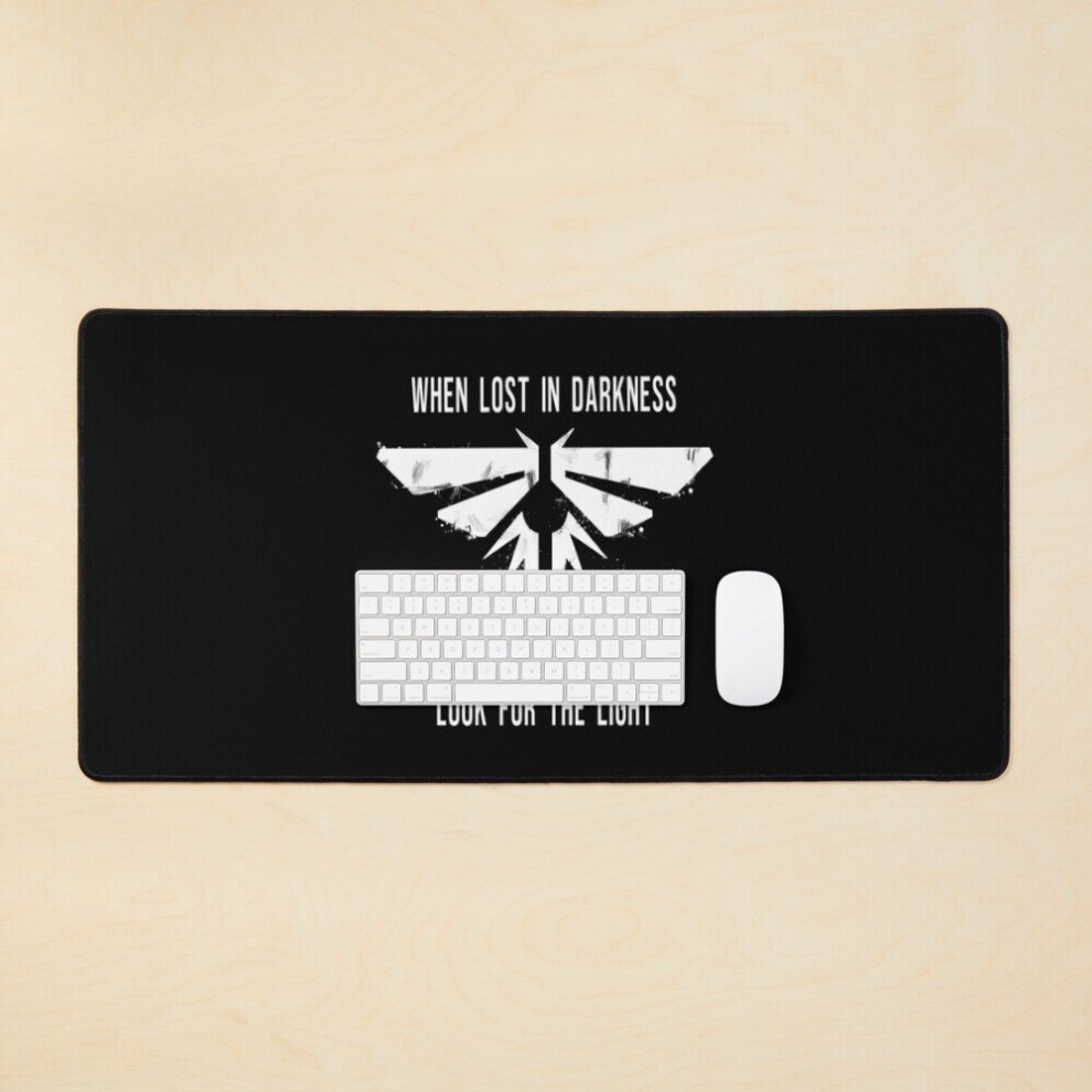 Desk Mat When Lost In Darkness Look For The - Fireflies Large Gaming Mouse Pad 35X16 Inch Light 7802738334128