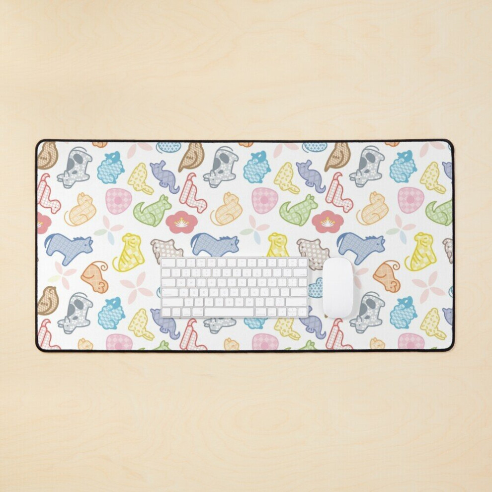 Desk Mat Fruits Basket Cute Pattern Large Gaming Mouse Pad 35X16 Inch 7802738316582