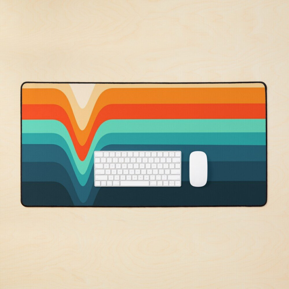 Desk Mat Retro Verve Large Gaming Mouse Pad 35X16 Inch 7802738408447