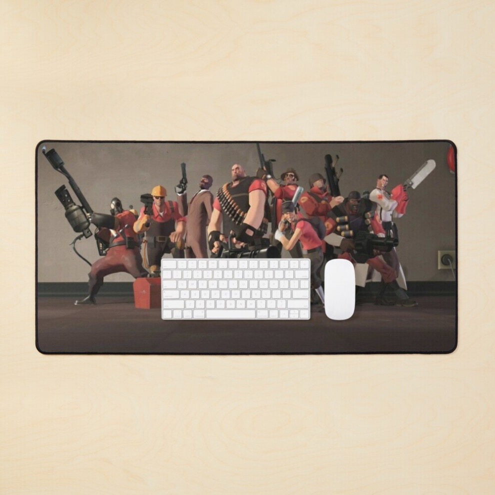Desk Mat Team Fortress 2 Poster Large Gaming Mouse Pad 35X16 Inch 7802738342550