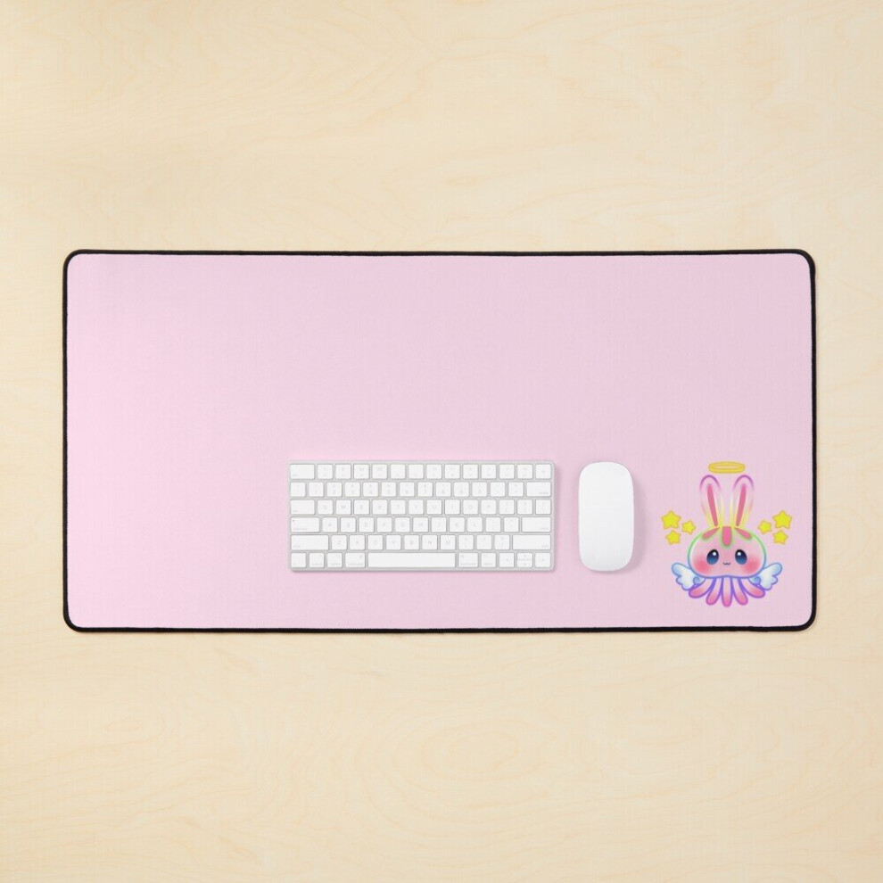 Desk Mat Lulu The Angelic Bunnyfish Large Gaming Mouse Pad 35X16 Inch 7802738389456