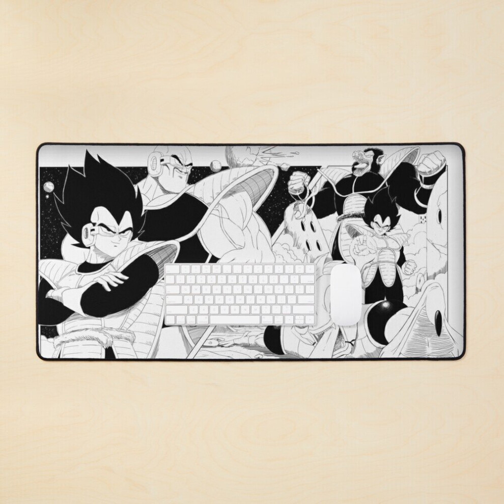 Desk Mat Vegeta And Nappa Large Gaming Mouse Pad 35X16 Inch 7802738349511