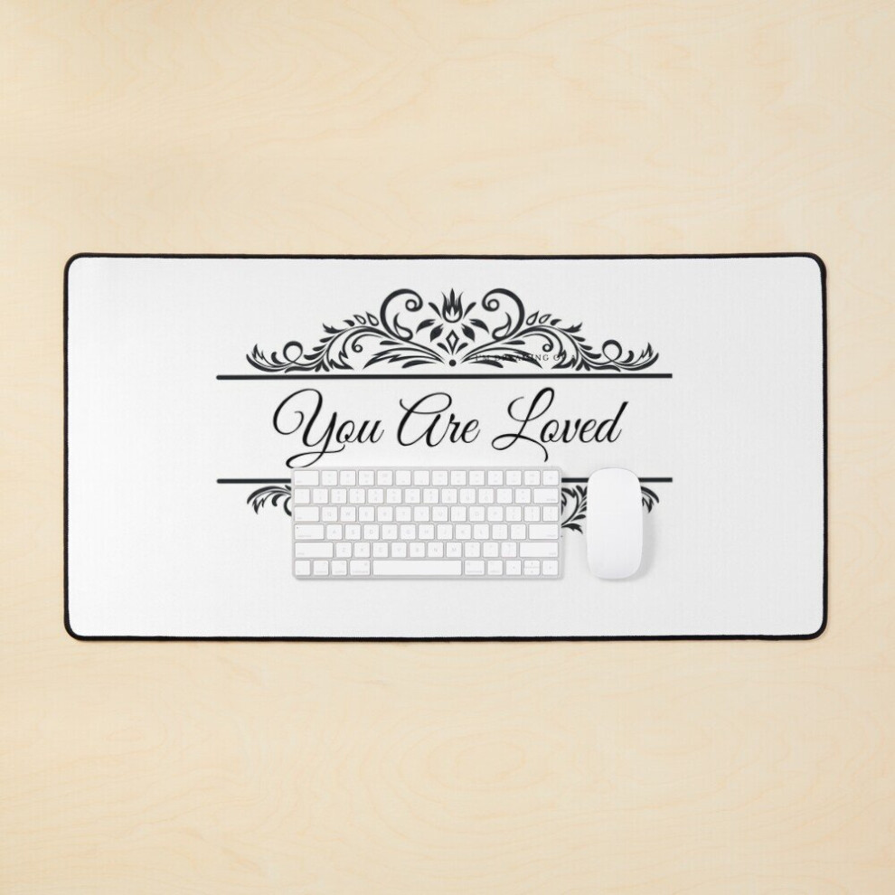 Desk Mat You Are Loved Large Gaming Mouse Pad 35X16 Inch 7802738381597