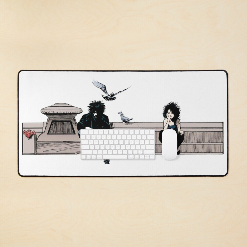Desk Mat Sandman, Death, Feed The Pigeons, Eternal, Dream, God Large Gaming Mouse Pad 35X16 Inch 7802738372380