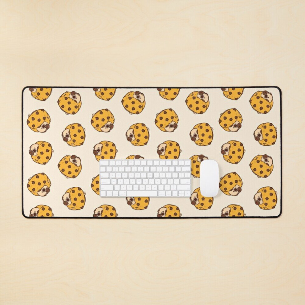 Desk Mat Cookie Puglie Large Gaming Mouse Pad 35X16 Inch 7802738338737