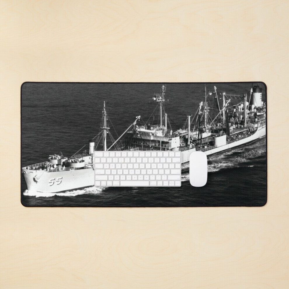 Desk Mat Uss Elokomin (Ao-55) Store Large Gaming Mouse Pad 35X16 Inch 7802738359855