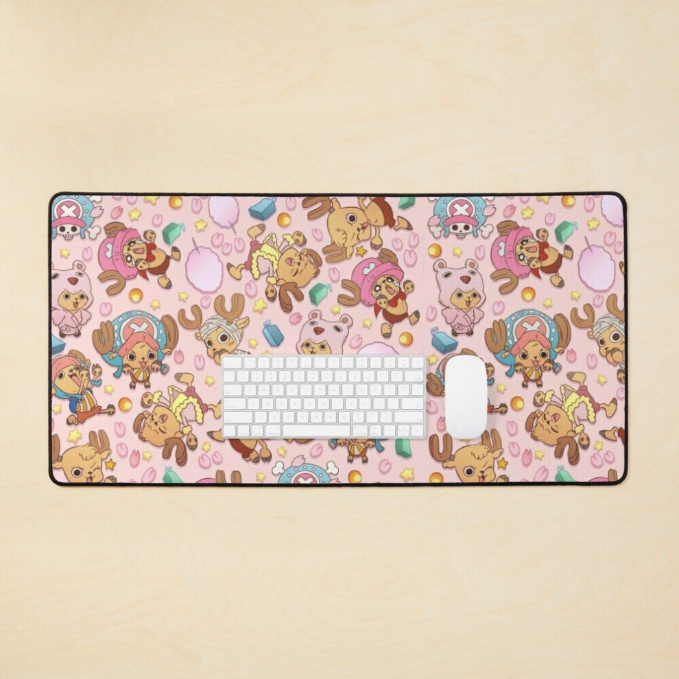Bearlad Desk Mat One Piece ! Tony Tony Chopper! Pattern 1 Large Gaming Mouse Pad 35X16 Inch