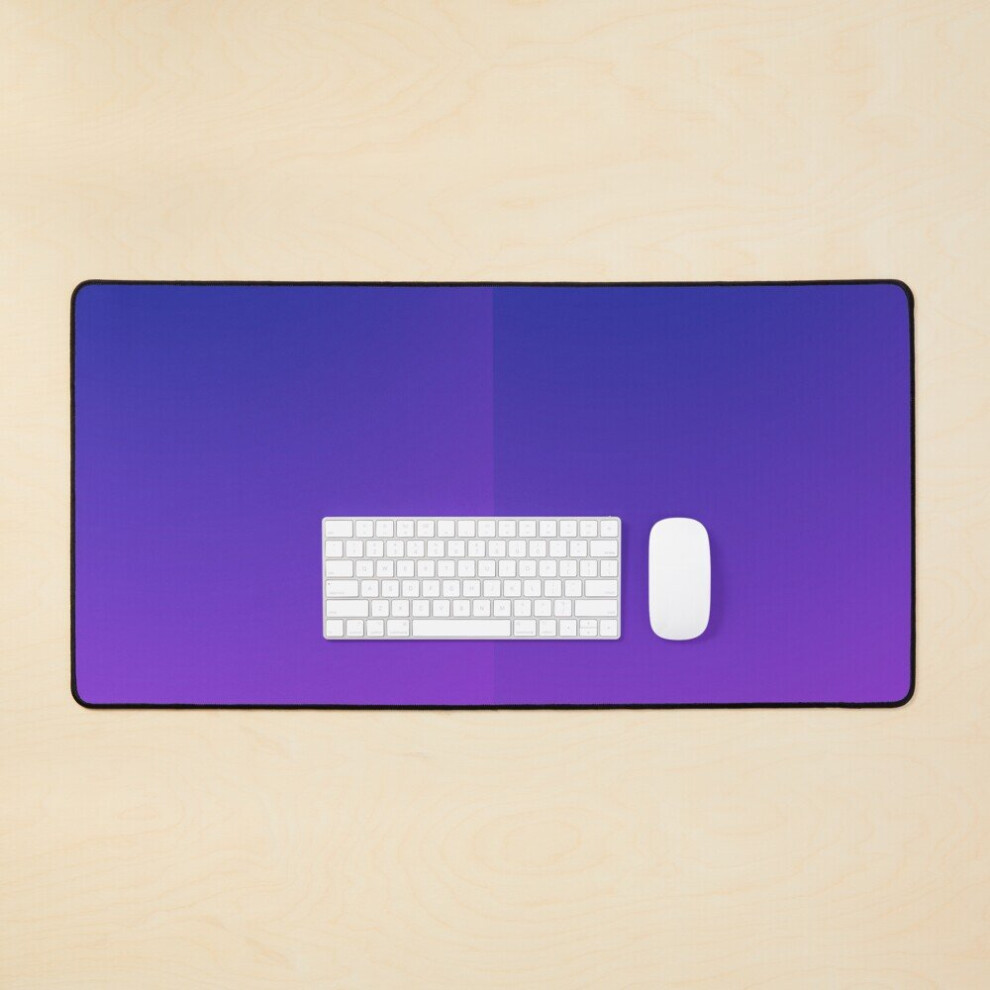 Desk Mat And Gradient Large Gaming Mouse Pad 35X16 Inch Blue/Purple 7802738368123