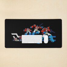 Desk Mat Optimus Prime - with trailer decal Large Gaming Mouse Pad 35x16 inch
