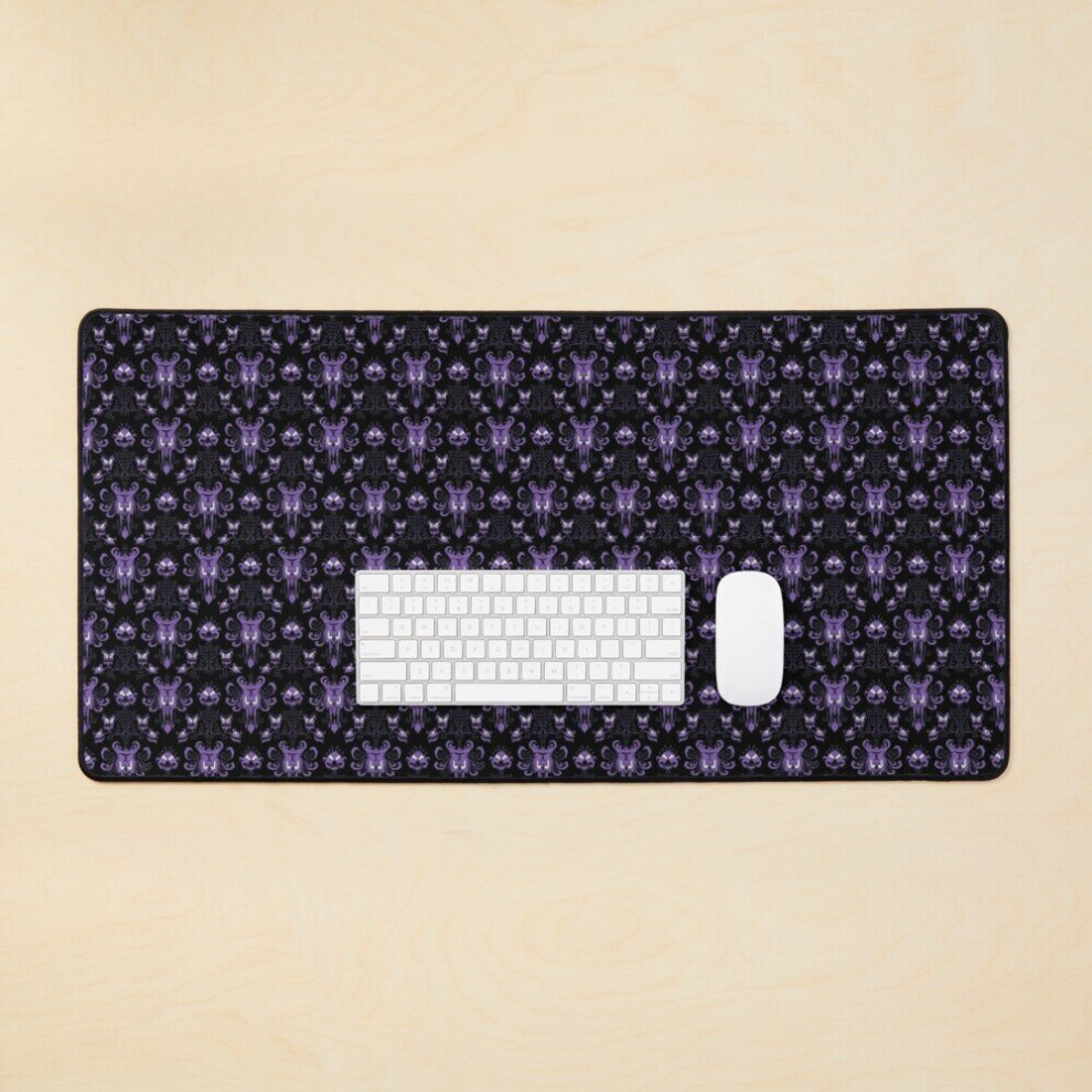 Desk Mat Haunted Mansion Contrast Large Gaming Mouse Pad 35X16 Inch 7802738319156