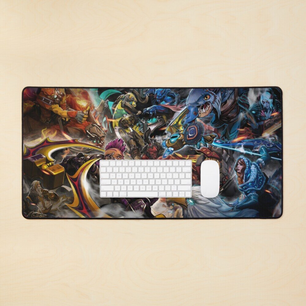 Desk Mat Dota 2 Hero Clash Artwork Large Gaming Mouse Pad 35X16 Inch 7802738384772