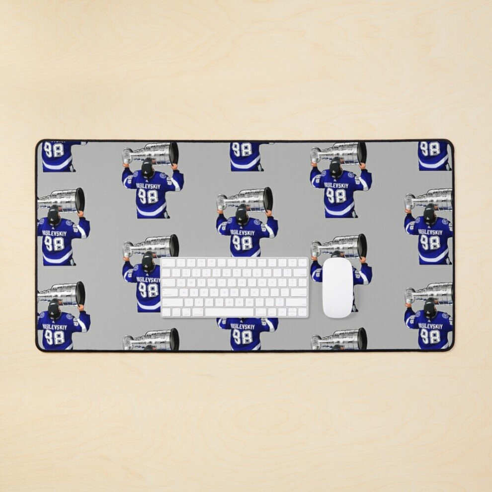 Desk Mat Andrei Vasilevskiy Kiss The Throphy Large Gaming Mouse Pad 35X16 Inch 7802738387926