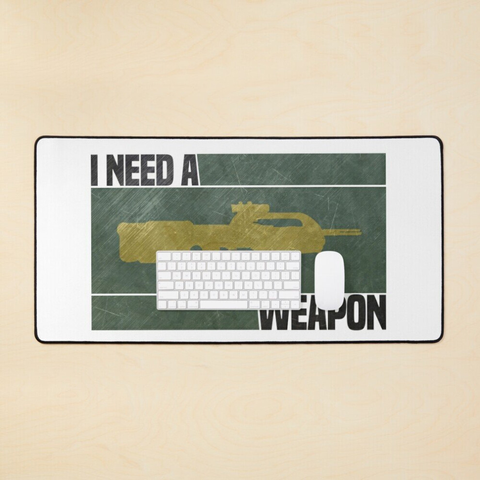 Desk Mat I Need A Weapon Large Gaming Mouse Pad 35X16 Inch 7802738401967