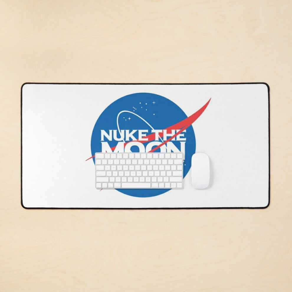Desk Mat Nasa Nuke The Moon Large Gaming Mouse Pad 35X16 Inch 7802738401219