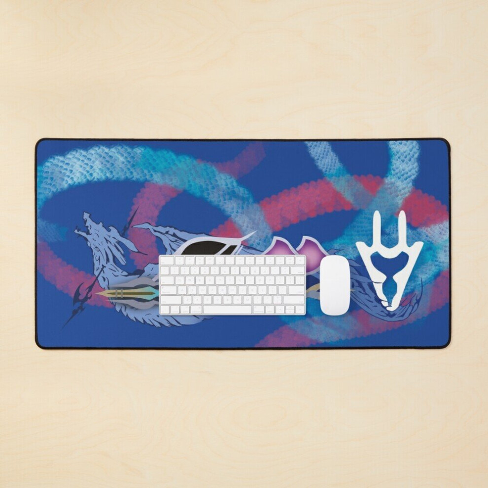 Desk Mat Ffxiv Dragoon Job Mat Large Gaming Mouse Pad 35X16 Inch 7802738311525