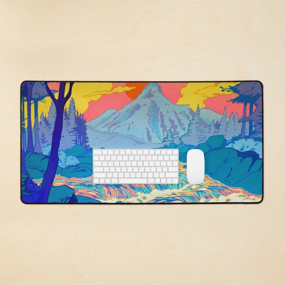Desk Mat River Large Gaming Mouse Pad 35X16 Inch 7802738374957
